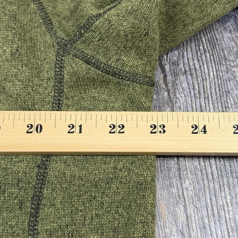 The North Face Fleece Crewneck Sweater Mens Large Green Warm Pullover Sweatshirt